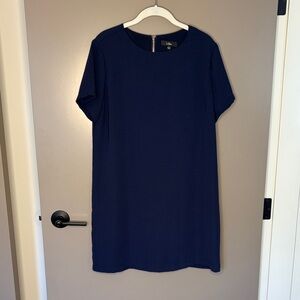 Lulu's Shift and Shout Navy Dress - Size Large